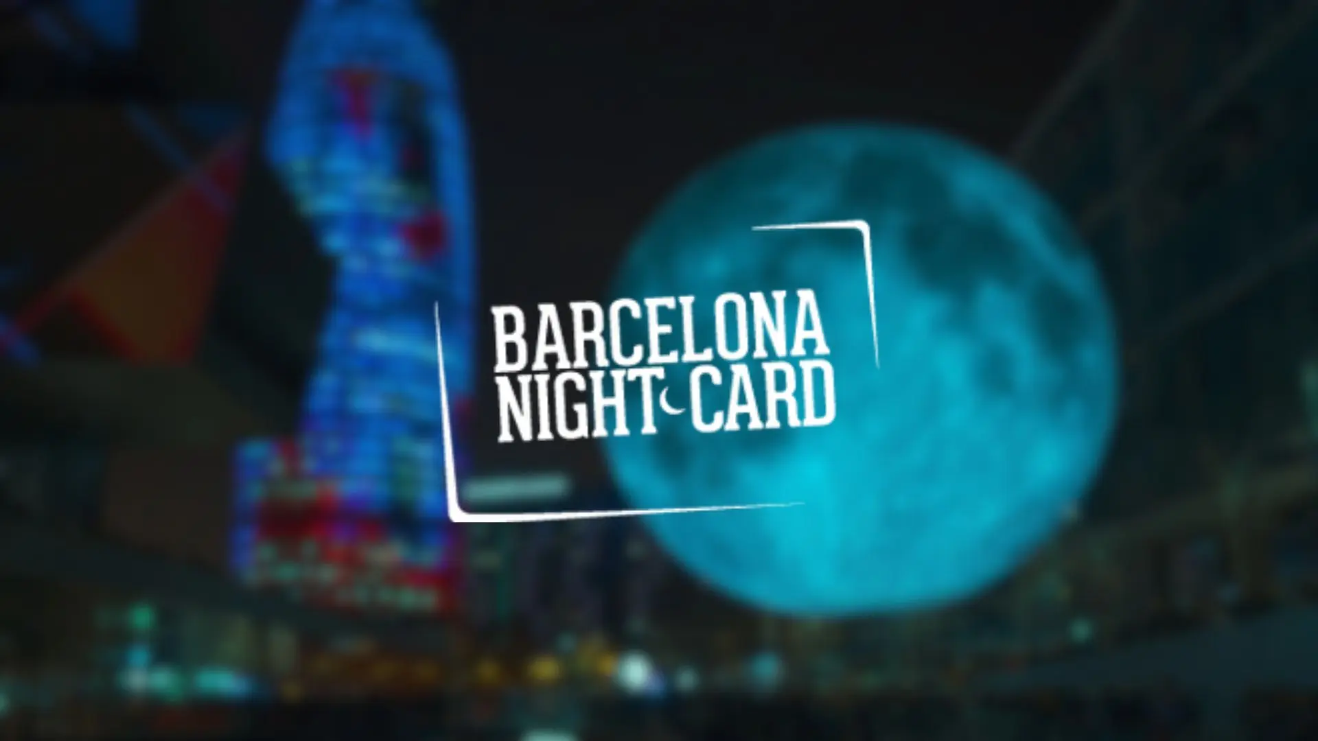 Barcelona night card bg card